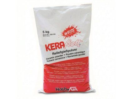 HobbyFun KERAflott bílá keramická odlévací hmota 5 kg pro figurky a dekorace