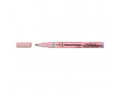Lakový popisovač Marvy Deco Color Premium 350 seříznutý hrot, růžová lesklá