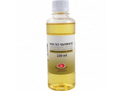 Nevskaya Palitra rafinovaný bělený lněný olej 220 ml pro olejové barvy
