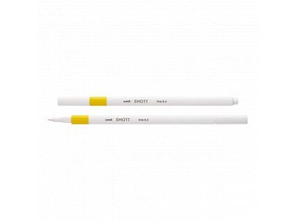 Uni EMOTT liner 0,4 mm od Mitsubishi Pencil, tenký fix v žluté barvě