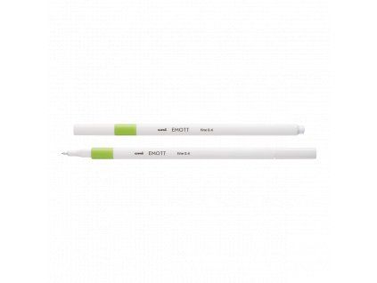 Uni EMOTT liner 0,4 mm světle zelený, tenký fix Mitsubishi Pencil s odolným hrotem