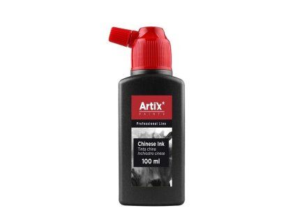 Čínská tuš Artix 100 ml černá, světlostálá a velmi tekutá, vhodná pro pera i štětce