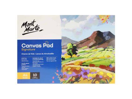 Mont Marte blok s šepsovaným malířským plátnem A4, 280 g/m2, 10 listů
