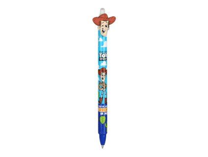 Gumovací pero Colorino Příběh hraček s postavičkou Woody, modrá náplň 0,5 mm