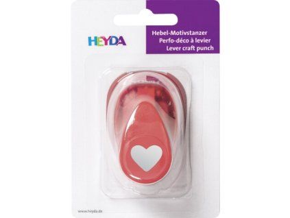 Heyda ozdobná děrovačka srdce 15 mm pro papír a karton do 220 g/m2