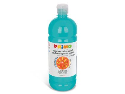Primo Beginner's ready-mix temperová barva 1000 ml, odstín tyrkysová, balení s dávkovačem