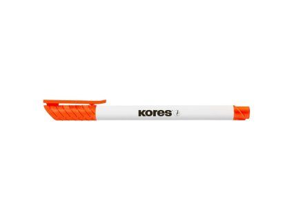 Kores K-Marker Whiteboard tenký popisovač na bílé tabule, oranžová barva, hrot 1-2 mm