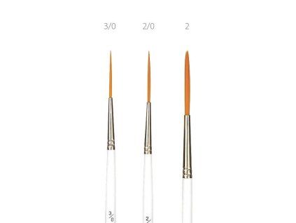 Štětec ACADEMY liner 1010RL vel. 0 s dlouhým syntetickým vlasem pro jemné linky