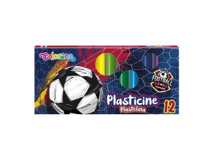 Modelovací hmota Colorino fotbalová edice, 12 barev, balení 200 g pro děti