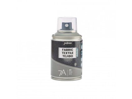 Pébéo Setacolor 7A sprej na textil 100 ml, odstín 13 světle šedý, akrylový na vodní bázi