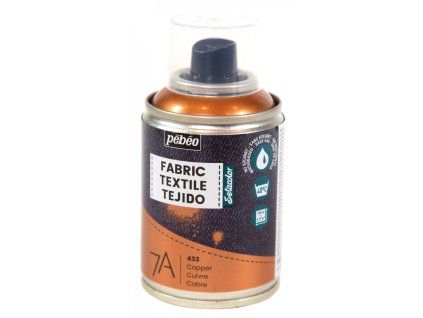 Pébéo Setacolor 7A sprej na textil 100 ml, metalický odstín 33 měděný