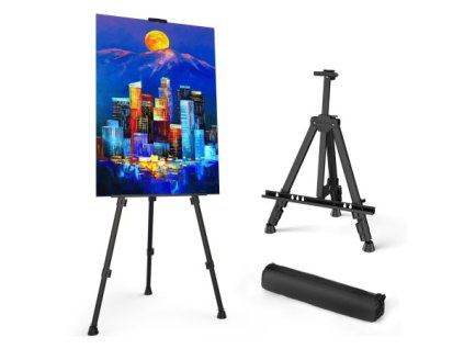 Norimpex kovový malířský stojan, výškově nastavitelný 93–165 cm, váha 950 g, s obalem