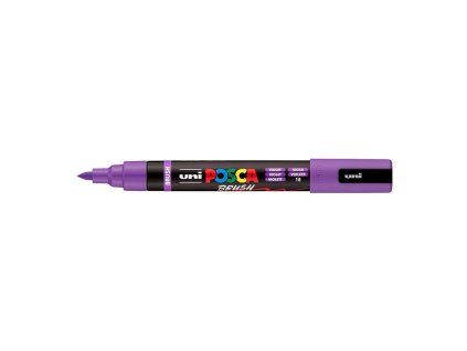 Uni Posca PC-5BR akrylový popisovač, štětcový hrot 1-4 mm, fialový odstín 12