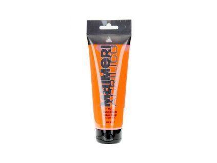 Akrylová barva Maimeri Acrilico 75 ml, odstín Brillant Orange 052, transparentní oranžová