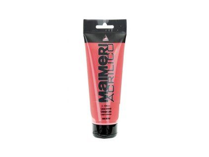 Akrylová barva Maimeri Acrilico 75 ml, transparentní odstín Crimson Lake 174, karmínová