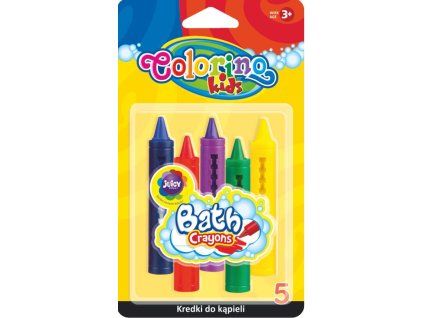 Colorino voskovky do vany, sada 5 sytých barev s vysouvací mechanikou pro děti
