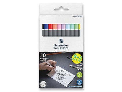 Sada štětcových popisovačů Schneider Paint-it 070, 10 ks