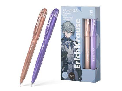 Gelové pero ErichKrause G-GLASS MANGA – 0,5 mm, černý inkoust