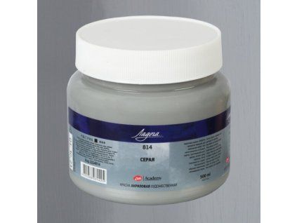 Akrylová barva Ladoga 500ml - šedá 814