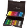 2066 7 umelecke pastelky faber castell polychromos dreveny kufrik 72 barev