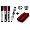 5954 1 popisovace na bile tabule kores set 4 ks hubka