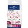 6608 4 pitt artist pens soft brush ruzove 8ks handlettering