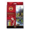 8165 1 akvarelove pastelky koh i noor mondeluz 3711 sada 24 barev 2 stetce orezavatko