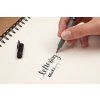 Tombow brush fix šedý, štětcový a pevný hrot, vodou ředitelný inkoust