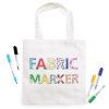Monami Fabric Marker Brush, rychleschnoucí barva na světlý textil, ukázka vzorku