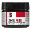 Textilní barva Marabu Textil Print 100 ml černá, součást sady Screen Printing Set