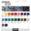 Pébéo Setacolor semišová barva na textil pro světlý i tmavý podklad, černá antracitová