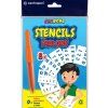 Centropen šablony k foukacím fixům, set D+ abeceda, sada 8 papírových šablon