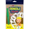 Centropen šablony k foukacím fixům, set G+ dinosauři, sada 8 papírových šablon