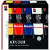 Marabu Acryl Color sada 5 tub po 100 ml, akrylové barvy na vodní bázi