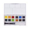 Sada Derwent Inktense 12 barev s vodním štětcem, houbičkou a paletami na míchání