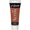 Akrylová barva Kreul El Greco 75 ml, odstín hnědá načervenalá, krémová konzistence