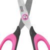 Školní nůžky s měkkým úchytem Easy Soft Handles, délka 15 cm, růžová barva
