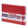 Talens Art Creation Sketch Book, skicák A5 v červené tvrdé vazbě, 80 listů 140 g/m2