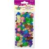 Bambulky pompom Titanum, pastelový mix 68 ks pro kreativní tvoření s dětmi