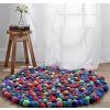 Titanum pompom bambulky 25 mm v modrých odstínech, balení 30 kusů pro hobby tvorbu