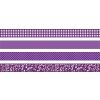 Heyda Deco pásky fialové, 4 motivy v sadě pro dekoraci dárků, zápisníků a scrapbookingu