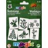 Magic papírové šablony sada H Vánoce, 6 motivů pro kreativní dekorování výrobků