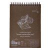 Hnědý akvarelový blok SM.LT Brown Watercolor Pad A5, 280 g/m2, 20 listů