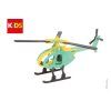 Dřevěné 3D puzzle Marabu Mara helikoptéra, předsekané díly ke složení a malování