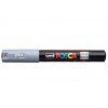 Akrylový popisovač Uni Posca 1M 0,7 mm šedá, hrot extra fine pro přesné linky
