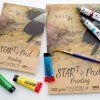 SM.LT Star Pad Painting, pH neutrální papír 300g, kartonová záda a kraftový přebal