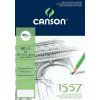 Skicák Canson 1557 lepený blok A3, 120 g, 50 listů, bílý nekyselý papír