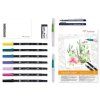 Tombow Akvarel Home Set, sada akvarelových fixů ABT s papírem a vodním štětcem