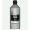 Marabu Acryl Color 500 ml akrylová barva, metalická stříbrná odstín 082