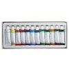 Olejové barvy Faber-Castell 12×9 ml pro plátno i papír, hladká konzistence a vysoká kryvost
